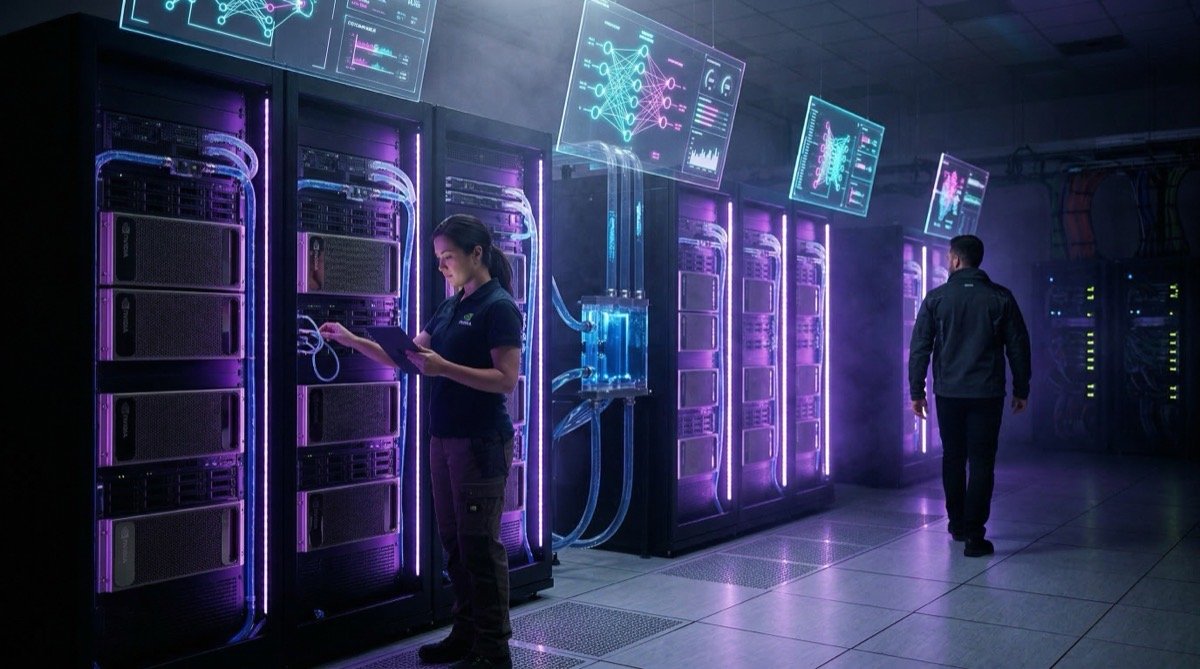 Private AI computing lab with GPU servers